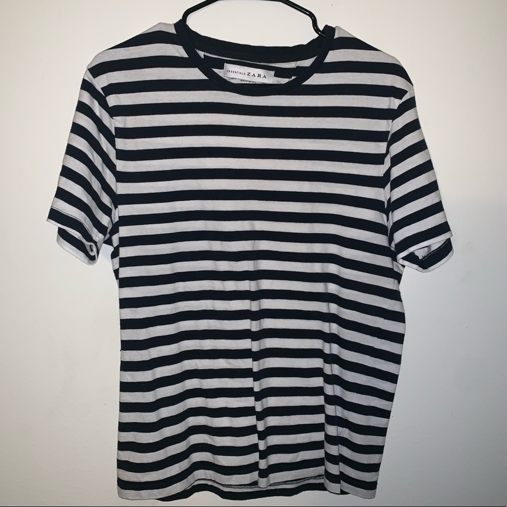 Zara black and white tee - Picture 1 of 3